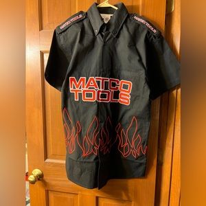 NWT Matco tools men’s button up shirt embroidered size small